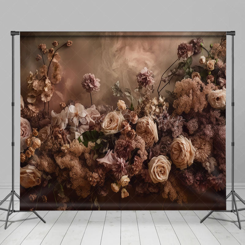 Lofaris Retro Abstract Old Master Floral Room Set Backdrop