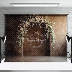Lofaris Retro Arch Wall Floral Wedding Photography Backdrop