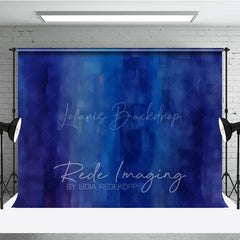 Lofaris Retro Blue Abstract Mottled 80s Boy Photo Backdrop