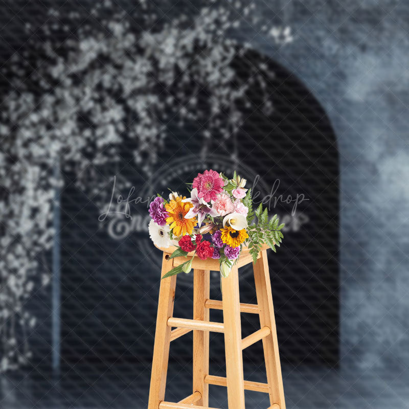 Lofaris Retro Floral Arch Wall Wedding Photography Backdrop