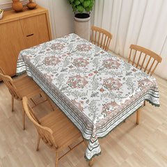 Lofaris Retro Floral Pattern Rectangle Tablecloth For Home