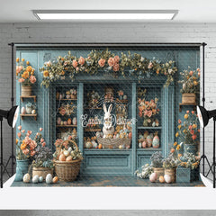 Lofaris Retro Green Floral Decorative Wall Easter Backdrop