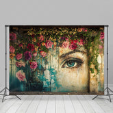 Lofaris Retro Lady Floral Fine Art Photography Backdrop