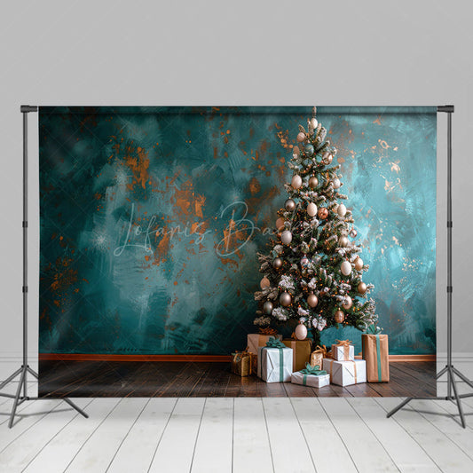 Lofaris Retro Old Style Wall Christmas Tree Holiday Backdrop