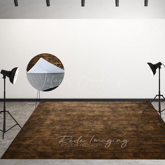 Lofaris Retro Old Style Wood Fabric Floor Backdrop For Photo