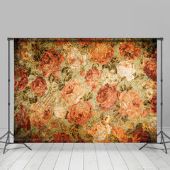 Lofaris Retro Painted Floral Fine Art Room Set Backdrop