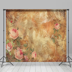 Lofaris Retro Painted Floral Fine Art Room Set Backdrop