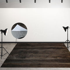 Lofaris Retro Painted Floral Wood Floor Combo Set Backdrop
