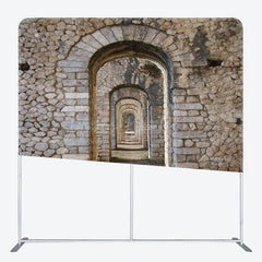 Lofaris Retro Stones Arch Corridor Photo Pillow Case Backdrop