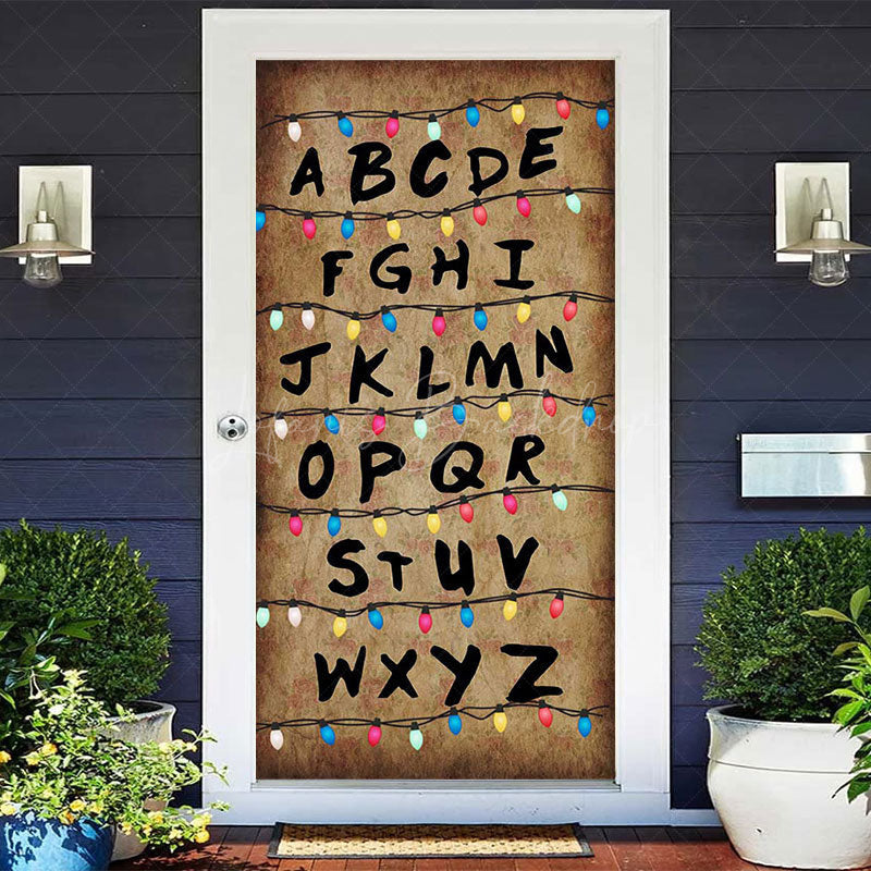 Lofaris Retro Wall Light Alphabet Happy Halloween Door Cover