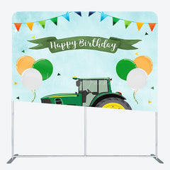 Lofaris Roller Balloon Flag Birthday Square Tension Backdrop
