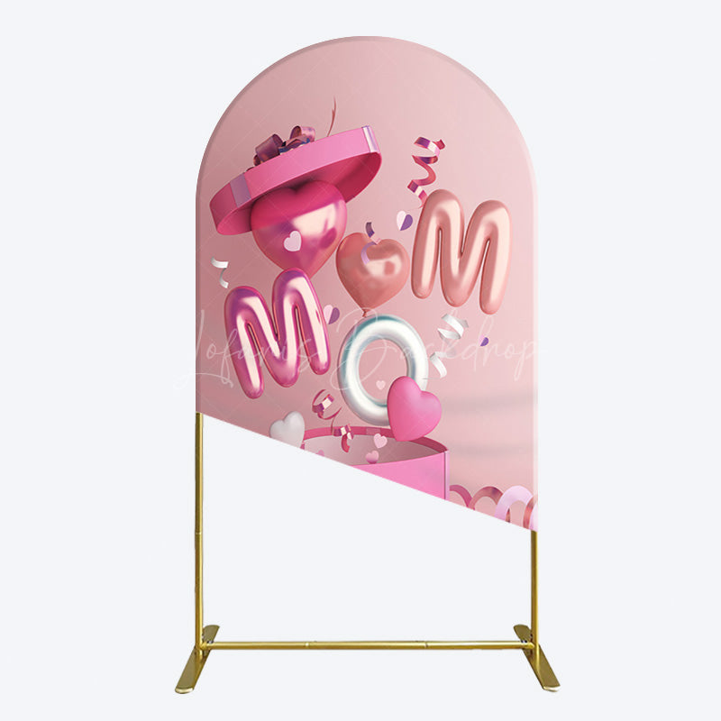 Lofaris Romantic Balloons Gift Box Mothers Day Arch Backdrop