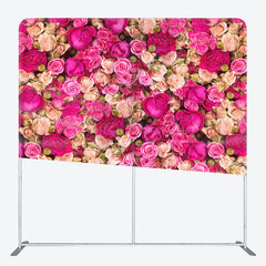 Lofaris Romantic Blooming Roses Wedding Pillow Case Backdrop