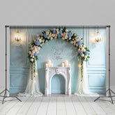 Lofaris Romantic Floral Focal Candles Sweet Wedding Backdrop