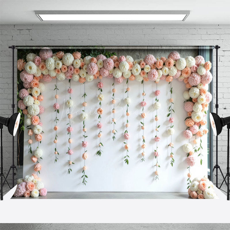 Lofaris Romantic Floral Vine Plant Wall Wedding Photo Backdrop