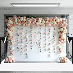 Lofaris Romantic Floral Vine Plant Wall Wedding Photo Backdrop