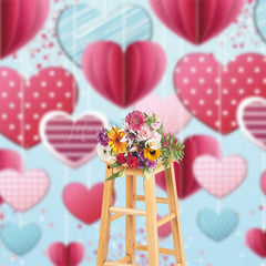 Lofaris Romantic Heart Shaped Valentines Day Lovely Backdrop