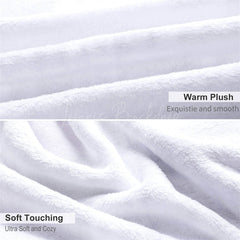 Lofaris Romantic Loving Text Hearts Custom Photo Blanket