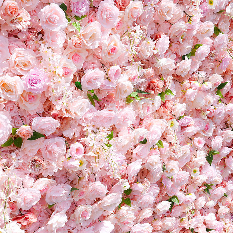 Lofaris Romantic Pink Rose Wedding Artificial Flower Wall