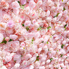 Lofaris Romantic Pink Rose Wedding Artificial Flower Wall