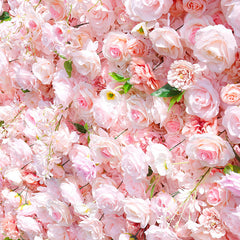 Lofaris Romantic Pink Rose Wedding Artificial Flower Wall
