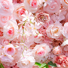 Lofaris Romantic Pink Rose Wedding Artificial Flower Wall