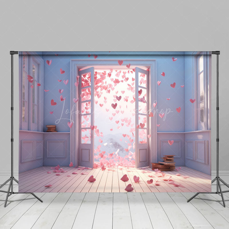 Lofaris Romantic Purple Wall Color Floor Room Set Backdrop