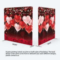 Lofaris Romantic Red Balloons Wedding Pillow Case Backdrop