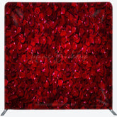 Lofaris Romantic Red Rose Petals Wedding Pillow Case Backdrop