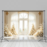 Lofaris Romantic Rose Holy White Palace Door Wedding Backdrop