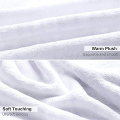 Lofaris Romantic Text Grey Wood Grain Custom Photo Blanket