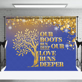 Lofaris Roots Run Deep Glitter Bokeh Family Reunion Backdrop