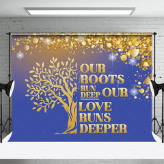 Lofaris Roots Run Deep Glitter Bokeh Family Reunion Backdrop