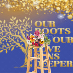 Lofaris Roots Run Deep Glitter Bokeh Family Reunion Backdrop