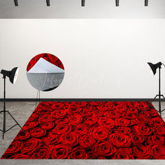 Lofaris Rose Floor Romantic Valentines Vibe Room Set Backdrop