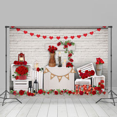 Lofaris Rose Floor Romantic Valentines Vibe Room Set Backdrop