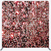 Lofaris Rose Gold Sequins Glitter Square Tension Backdrop