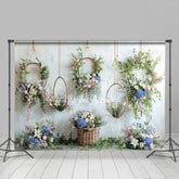 Lofaris Rose Hanging Vine Wreath Spring Floral Backdrop