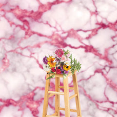 Lofaris Rose Red Cracked Grey Marble Photography Backdrop