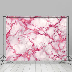 Lofaris Rose Red Cracked Grey Marble Photography Backdrop
