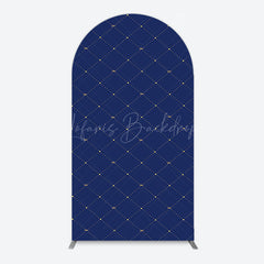 Lofaris Royal Blue Gold Crown Birthday Party Arch Backdrop