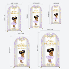 Lofaris Royal Glitter Little Princess Baby Shower Arch Backdrop