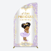 Lofaris Royal Glitter Little Princess Baby Shower Half Moon Arch Backdrop