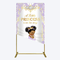 Lofaris Royal Glitter Little Princess Baby Shower Rectangle Backdrop