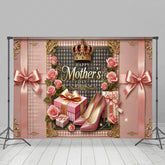 Lofaris Royal Pink Gift Bow Highheels Mothers Day Backdrop