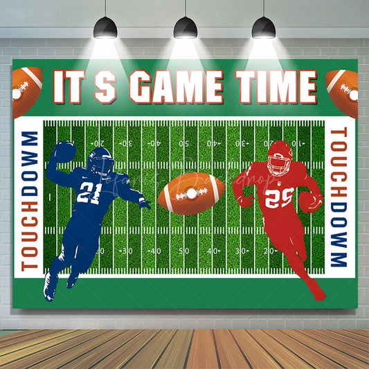 Lofaris Rugby Field Sports Its A Game Time Birthday Backdrop