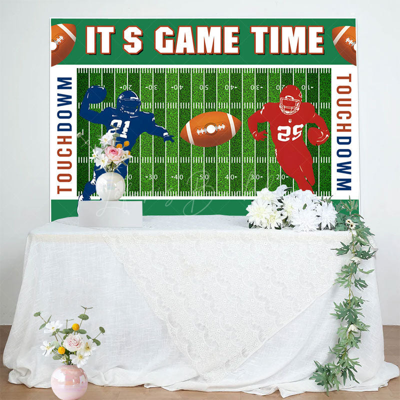 Lofaris Rugby Field Sports Its A Game Time Birthday Backdrop
