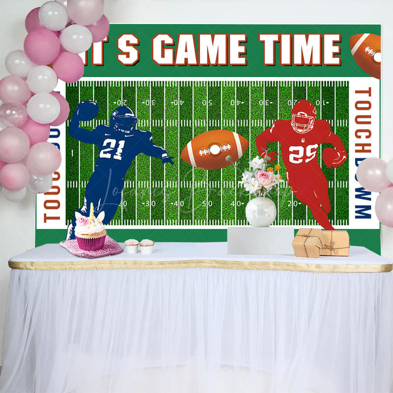 Lofaris Rugby Field Sports Its A Game Time Birthday Backdrop