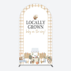 Lofaris Rural Locally Grown Baby On The Way Arch Backdrop