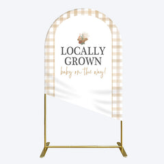Lofaris Rural Locally Grown Baby On The Way Arch Backdrop